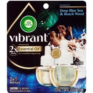 Air Wick Vibrant Scented Oil Refills - Deep Blue Sea & Beach Wood